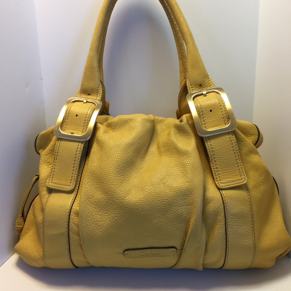 Cole Haan Yellow Leather Shoulder Bag
